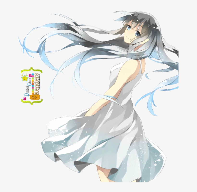 Anime Girl Render By Debbiichan-d5unw0r - Silver Haired Anime Girl Render, transparent png