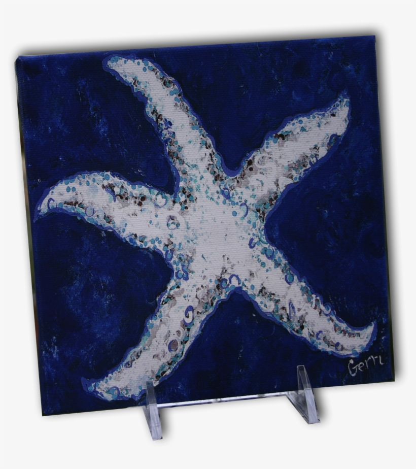 Stacks Image - My Island Whitestarfish By Gerri Hyman Painting Print, transparent png