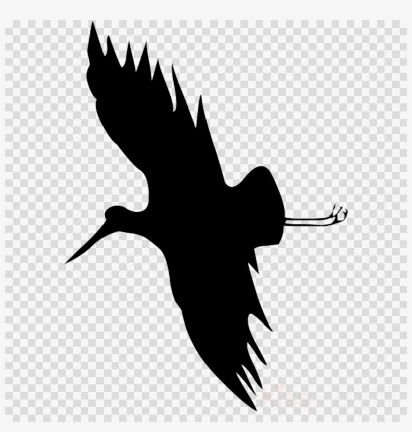 Download Stork Silhouette Png Clipart Silhouette Heron - Crying Pepe, transparent png