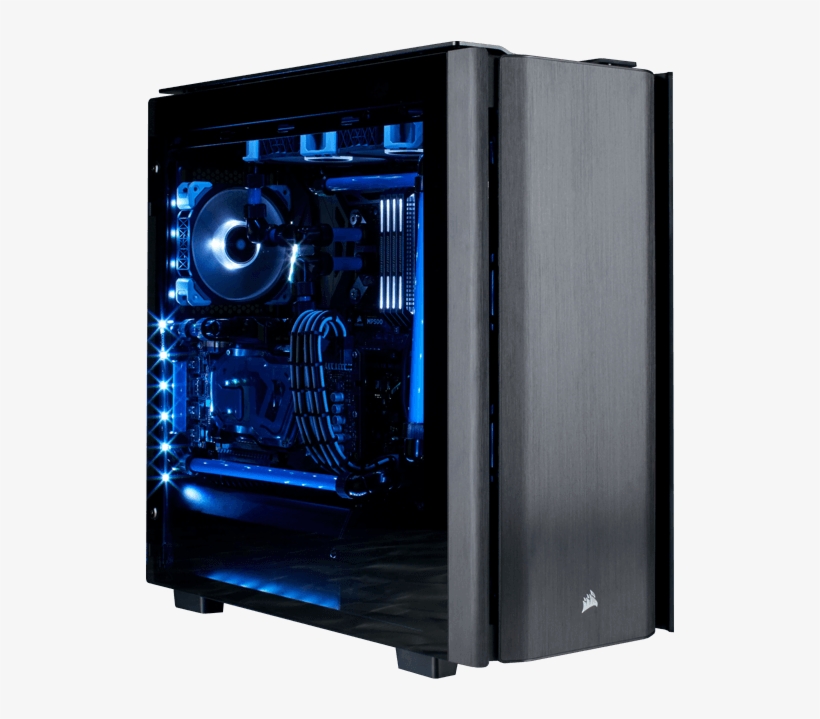 Zoom - Corsair Obsidian 500d Build, transparent png