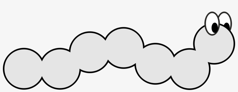 Clipart Of Caterpillar Black And White Big Pencil In - Clip Art, transparent png