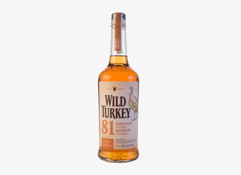 Wild Turkey Png - Wild Turkey 81 Proof Bourbon Whiskey, transparent png