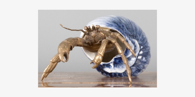 Porcelain Bronze Crab In Shell - Crab, transparent png