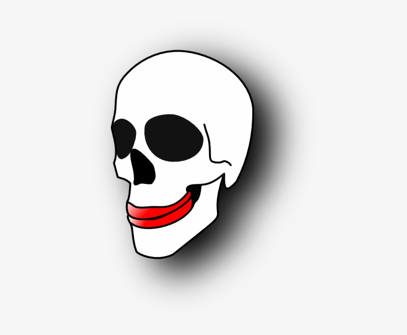 Original Png Clip Art File Skull With Lipstick Svg, transparent png