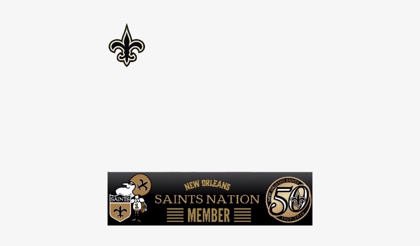 New Orleans Saints Nation - New Orleans Saints 50th Season Bottle Opener Keychain, transparent png