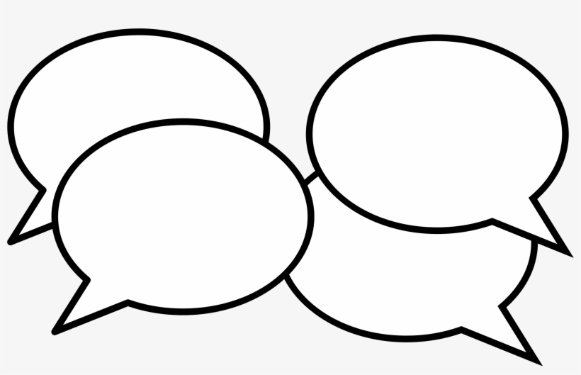 Box Cliparthot Of Conversation Conversations And - Clipart Talk, transparent png