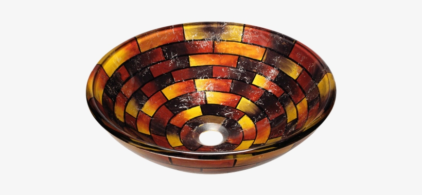 About Polaris Sinks - Polaris Sinks Multicolor Stained Glass Vessel Bathroom, transparent png