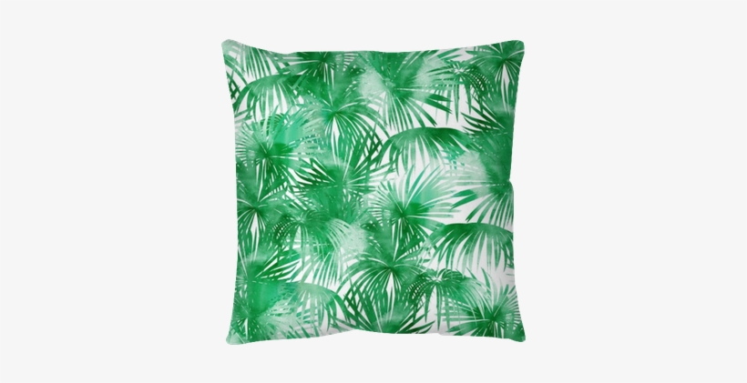 Tropical Watercolor Pattern - Palm Tree Watercolor Pattern, transparent png