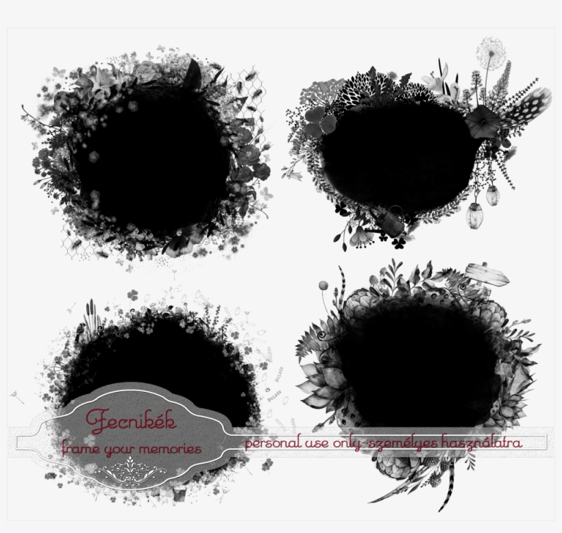 4 Flower Mask Overlay - Circle, transparent png