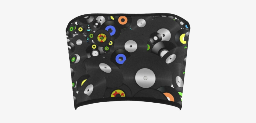 Forever Vinyl Records 45s & Lp Records Bandeau Top - Forever Vinyl Bath Mat - 17" X 24", transparent png