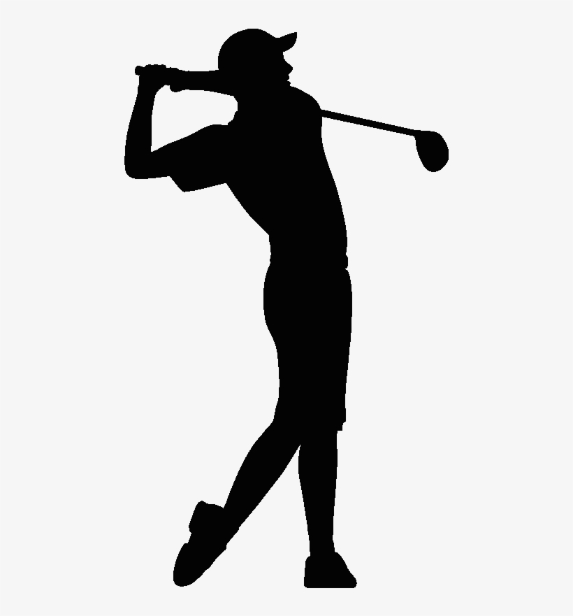 Silhouette Of At Getdrawings Com Free For - Golfer Silhouette Png, transparent png