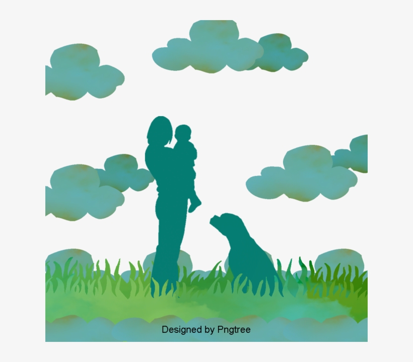 Simple Hand-painted Silhouette Design, Simple, Hand - Portable Network Graphics, transparent png