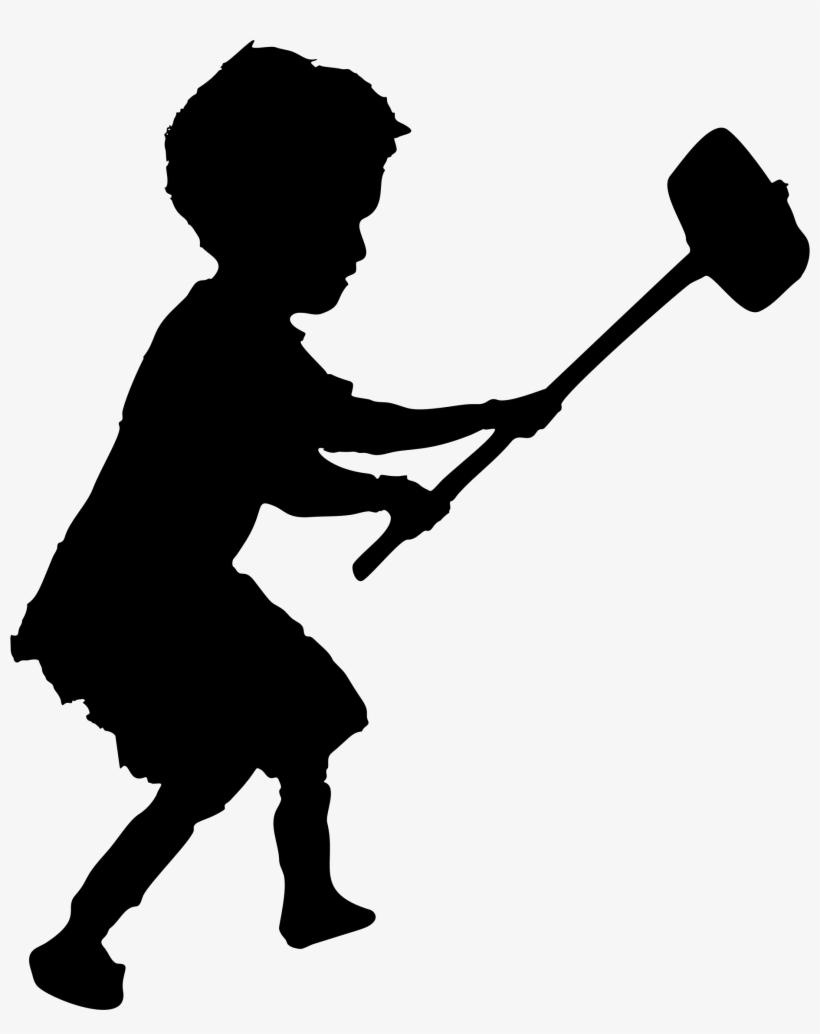 This Free Icons Png Design Of Banksy Child Sledgehammer, transparent png