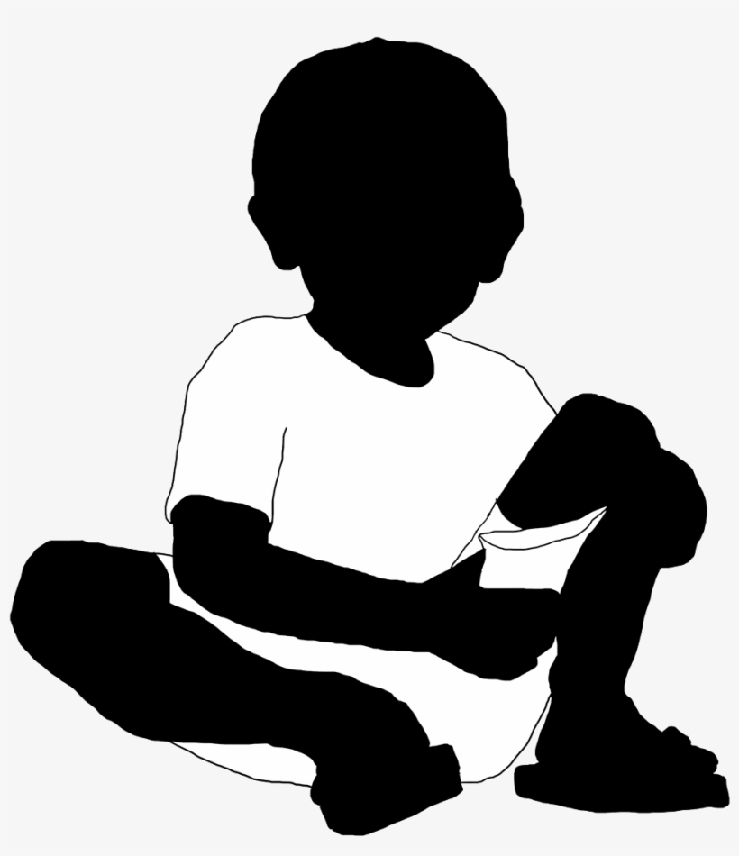 Little Boy With Candy Bag Silhouette - Kenya, transparent png