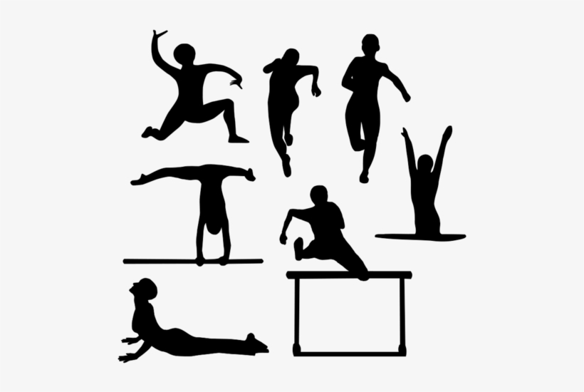 Watercolour Jumping Group Of Friends Vector - Sport Clipart, transparent png