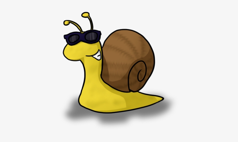 Snail With Glasses - Cartoon Snail With Glasses, transparent png
