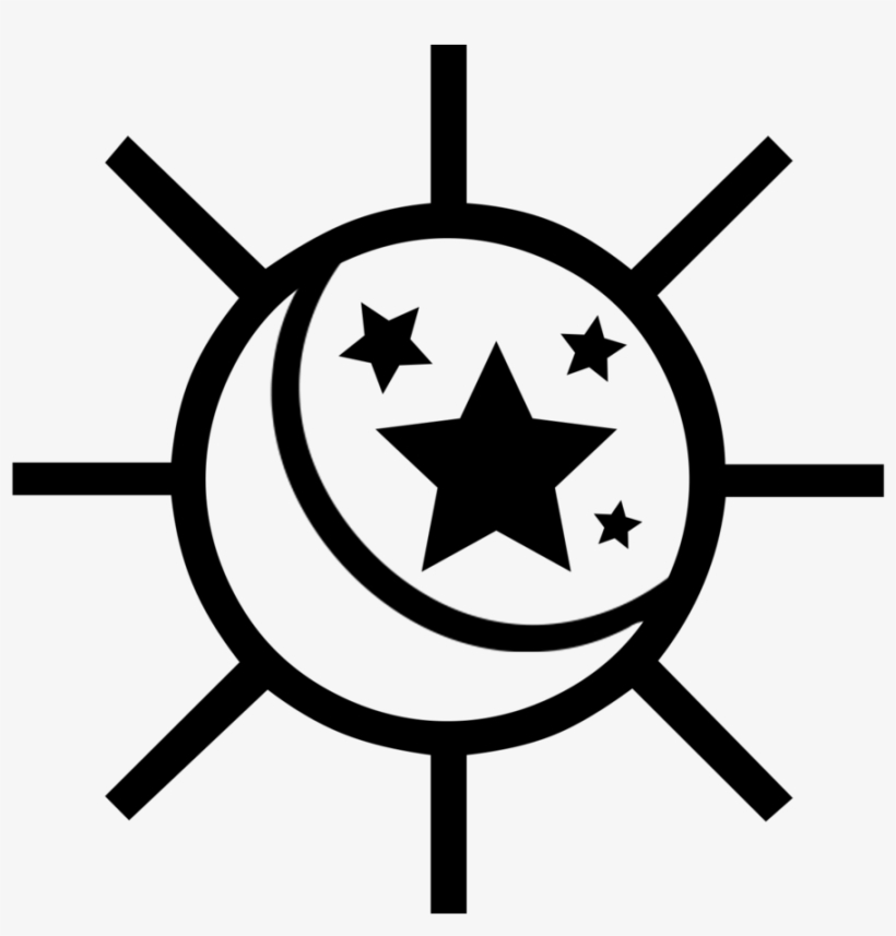 Galaxian Sun Moon And Stars By Pride-flags On Deviantart - Sun And Moon Combo, transparent png