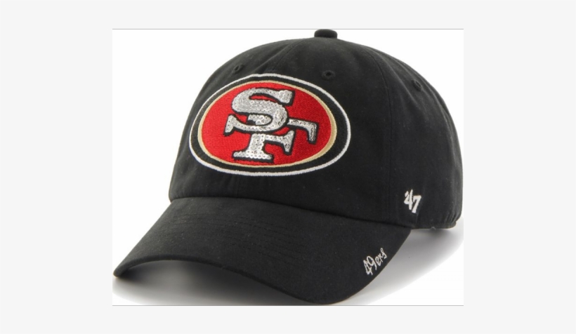 '47 Brand San Fransisco 49ers Nfl Sparkle Clean Up - '47 Women's San Francisco Sparkle Clean Up Black Adjustable, transparent png