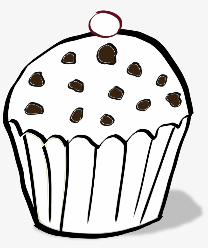 Muffin Coloring Page - Muffin Colouring Page, transparent png