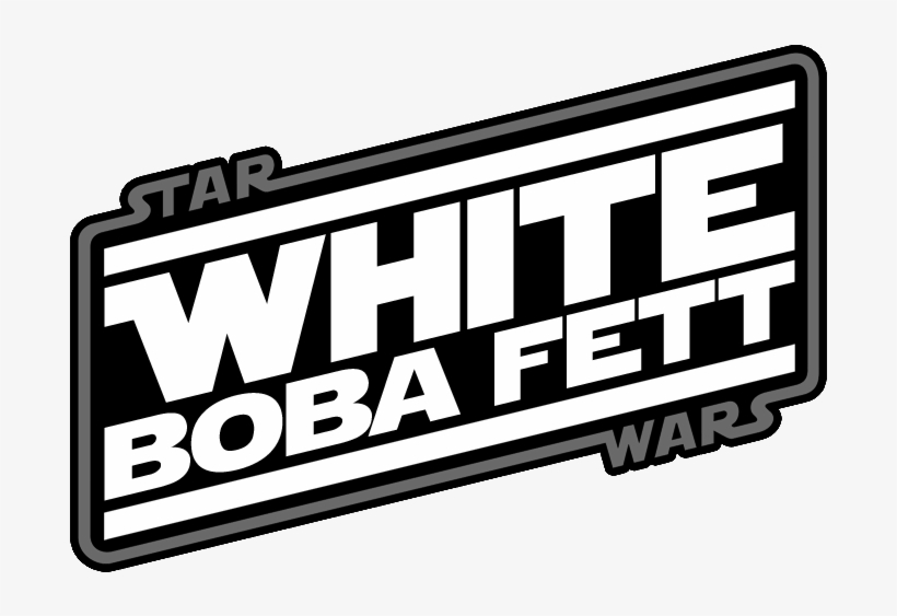 White Boba Fett - Boba Fett Transparent Logo, transparent png