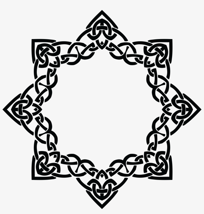 Free Clipart Of A Celtic Frame Border Design Element - Celtic Frames Clip Art, transparent png