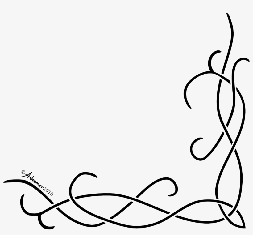 Celtic Knot Pattern On A Purse By Adoomer On Deviantart - Simple Corner Border Designs, transparent png