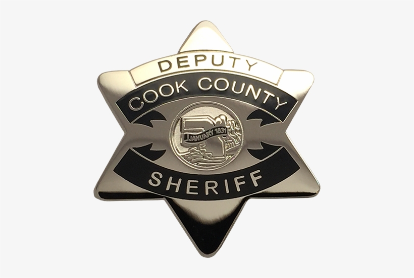 Cook County Sheriff Star Lapel Pin - Emblem, transparent png
