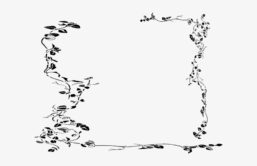 Vine Clip Art At Clker Com Vector - Vine Border Drawings, transparent png