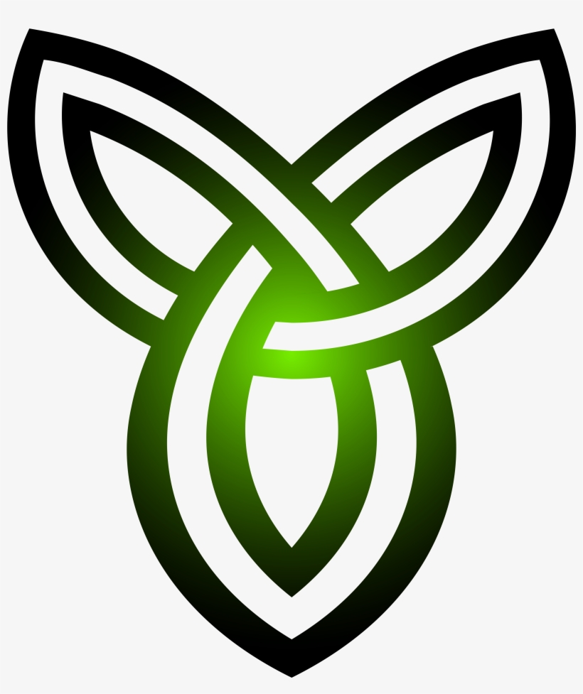 Free Clipart Of A Black And White Celtic Knot Border - Celtic Symbol Green Png, transparent png