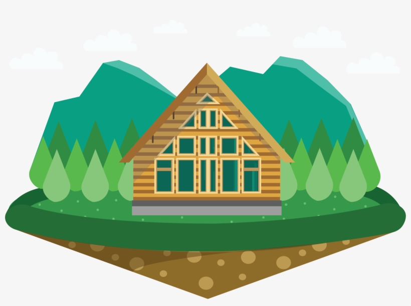 House Chalet Cottage - Country House Vector Png, transparent png