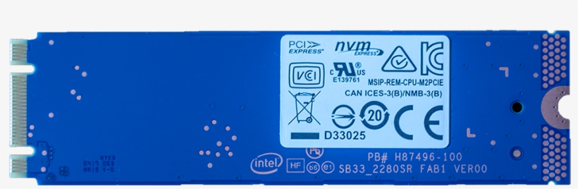 Download Transparent Intel Optane Memory Ssd Pcb Back - Intel 16 Gb ...