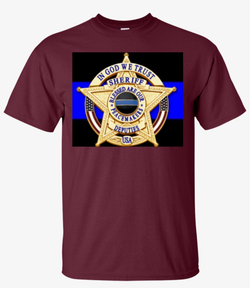 Sheriff's Badge Shirts In God We Trust Sheriff Blessed - Sheriff Deputies, In God We Trust - Na Blessed Are, transparent png
