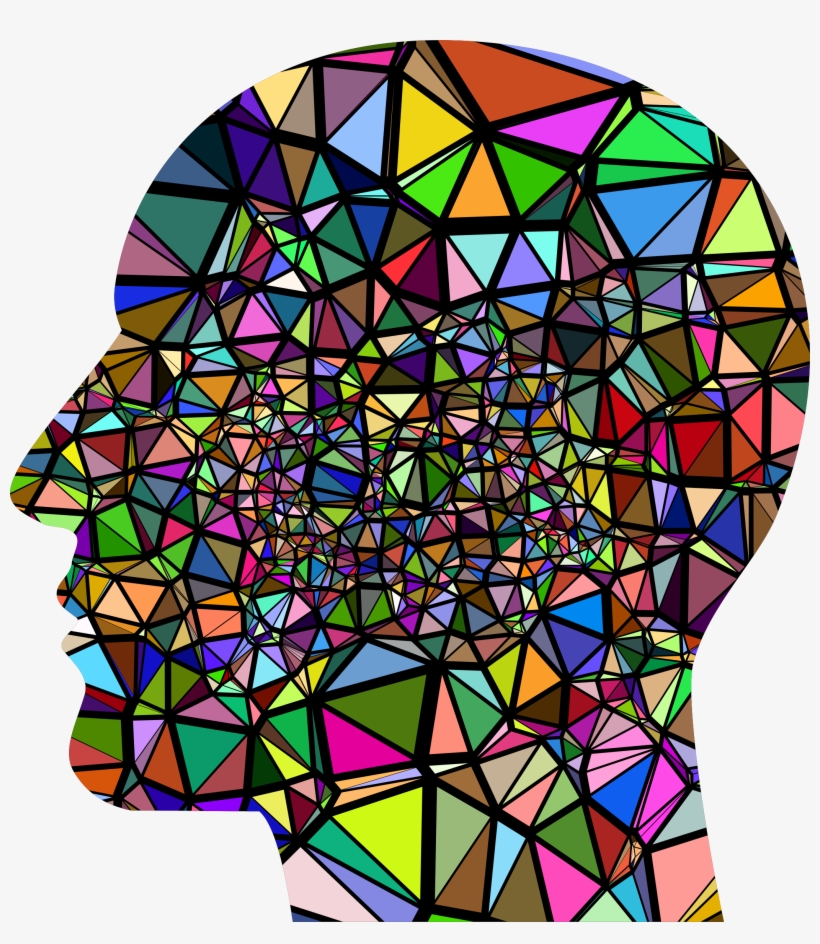 This Free Icons Png Design Of Low Poly Shattered Man, transparent png