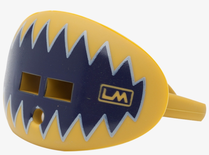 Loudmouthguards Shark Teeth Navy Blue Gold - Loudmouthguards Pacifier Style Lip Protector Mouthguard, transparent png