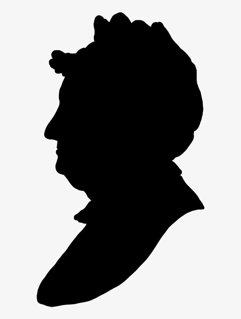 Afro Vector Silhouette Portrait - Silhouette, transparent png