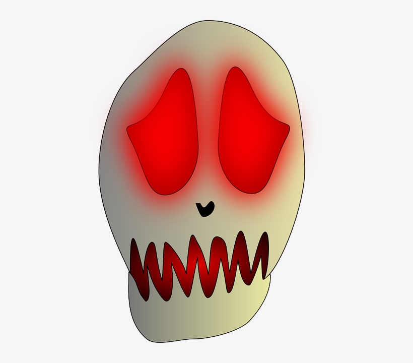 Dead, Evil, Red, Sad, Skull - Lustiger Toter Schlechter Trauriger Schädel Grußkarte, transparent png