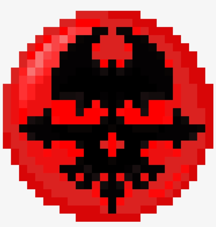 Red Skull Pin - Pixel Art Musical Ly, transparent png