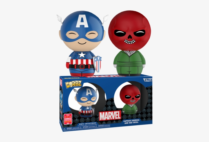 Cap& Red Skull Dorbz 2pk Sd18 Rs - Dorbz Captain America Red Skull, transparent png