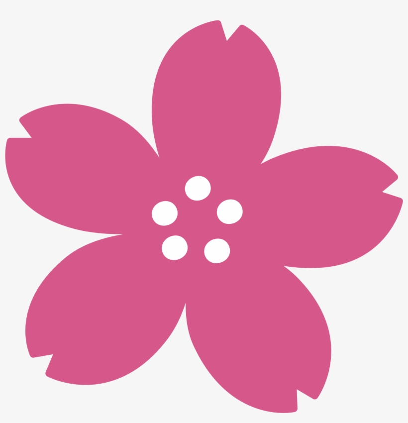 File - Emoji U1f338 - Svg - Cherry Blossom Icon Png, transparent png