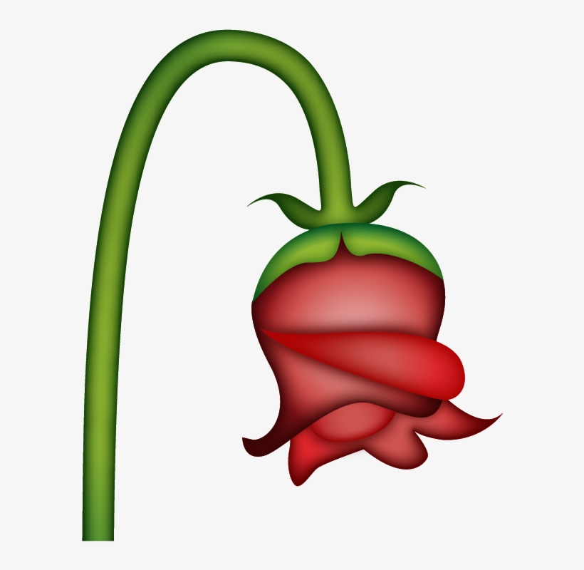 Yahoo Flower - Wilted Flower Emoji Png, transparent png