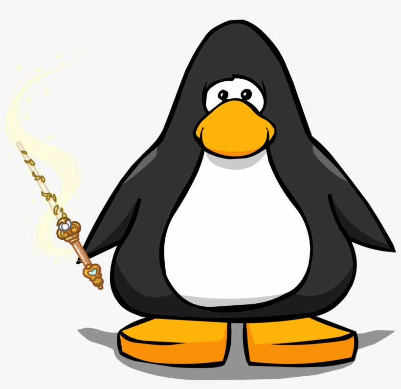 Fairy Godmother's Wand On A Player Card - Club Penguin Trumpet, transparent png