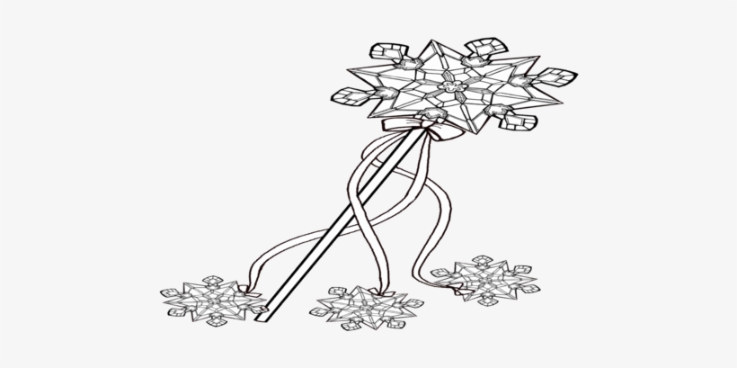 Coloring Trend Medium Size Is There A Ghost Snowflake - Line Art, transparent png