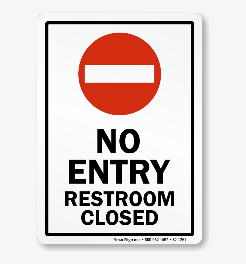 No Entry Restroom Closed Sign - Mydoorsign Notice: Keep This Door Closed (bilingual), transparent png