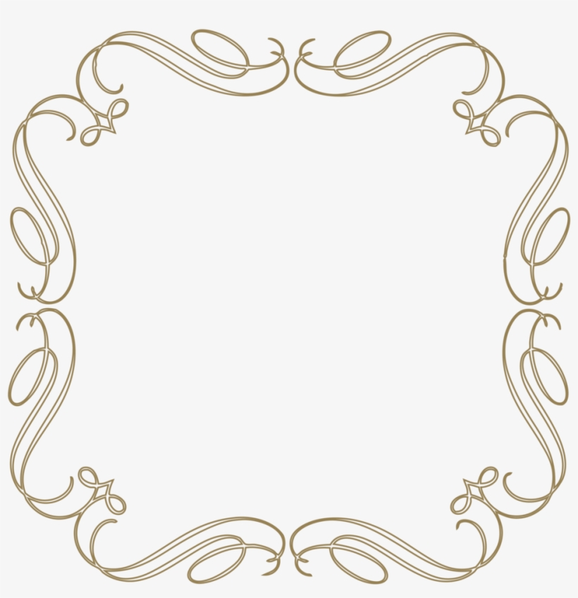 Jpg Free Library Scrollwork Clipart Antique Scroll - Frames Png Vintage, transparent png