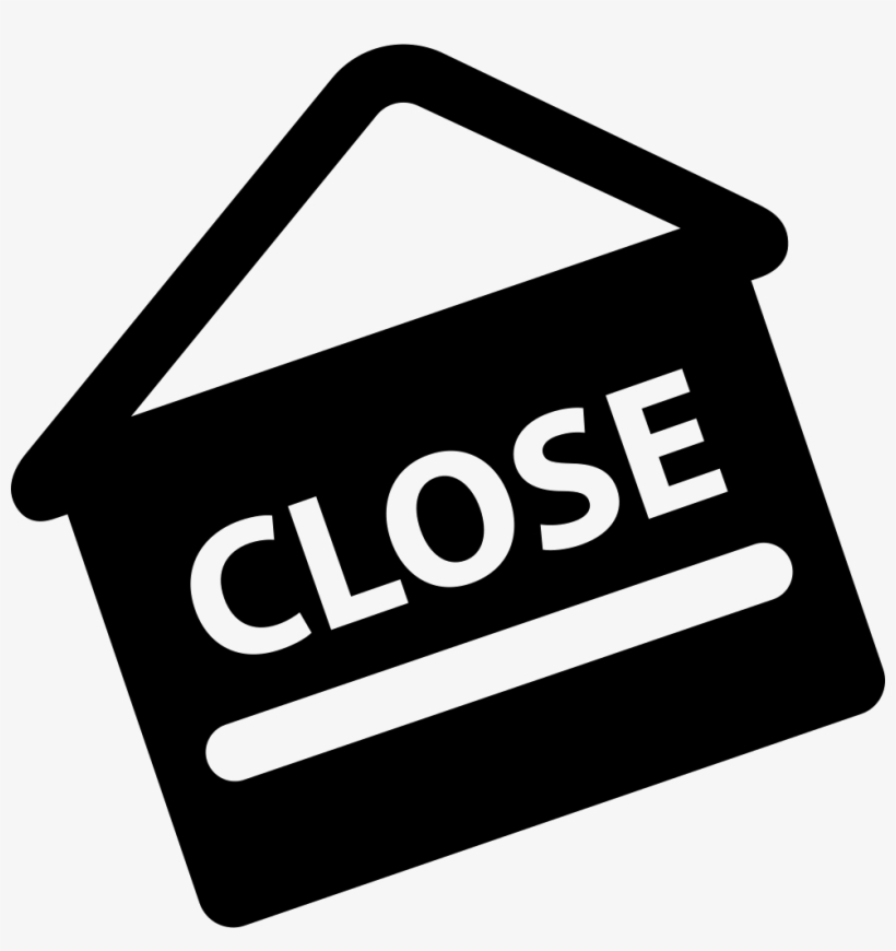 Closed Sign Comments - Sign, transparent png