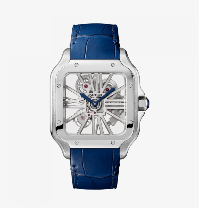 Cartier Santos De Cartier Skeleton, transparent png