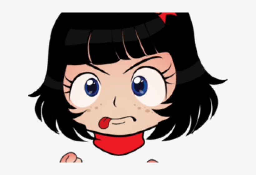 Thumbs Down Clipart - Manga Emoticon, transparent png