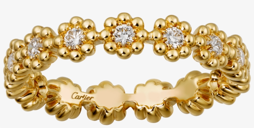 Cactus De Cartier Wedding Bandyellow Gold, Diamonds - Cactus De Cartier Wedding Band, transparent png