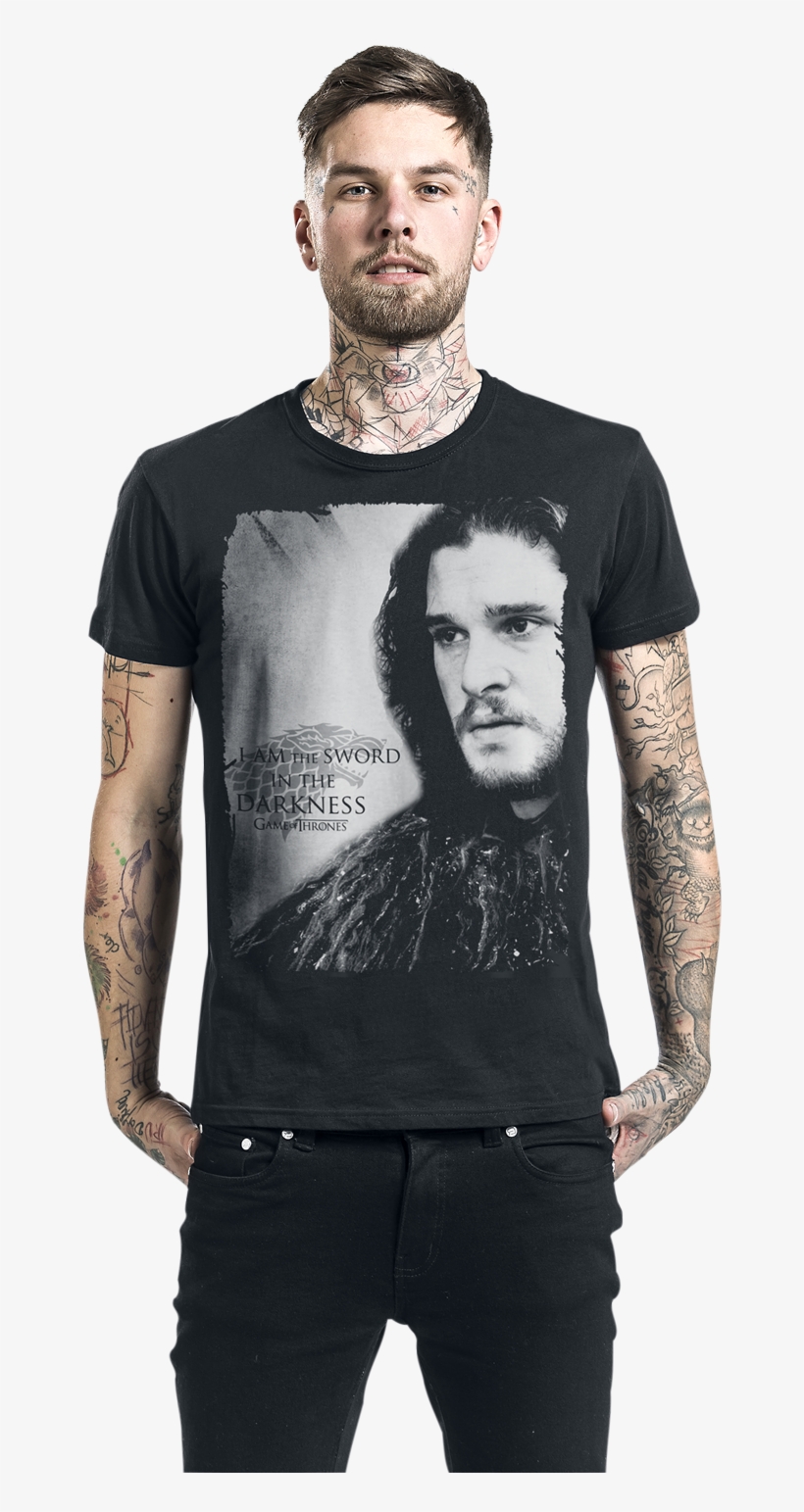 Game Of Thrones Jon Snow I Am The Sword In The Darkness - Shirt, transparent png