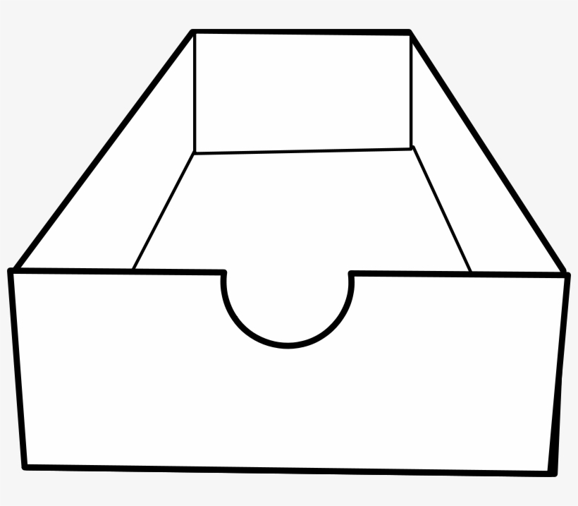 Inbox / Boite D&, - Shoe Box Coloring Page, transparent png